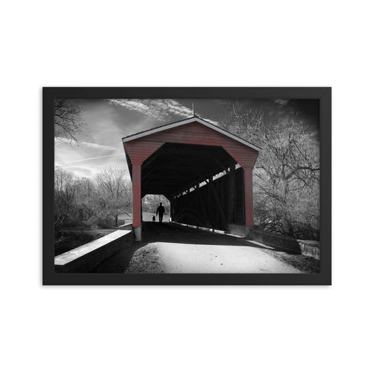 Image of Winter in Fair Hill 12 inch by 18 inch framed art print on premium luster photo paper by Jessica St. Clair 